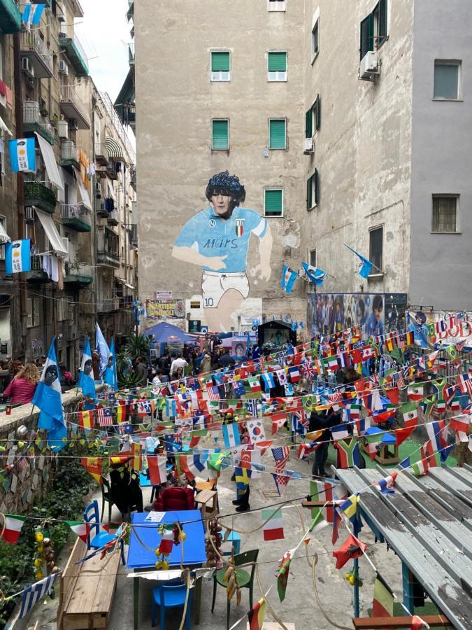Geman Flat - 1 Min Maradona Mural Naples Exterior photo